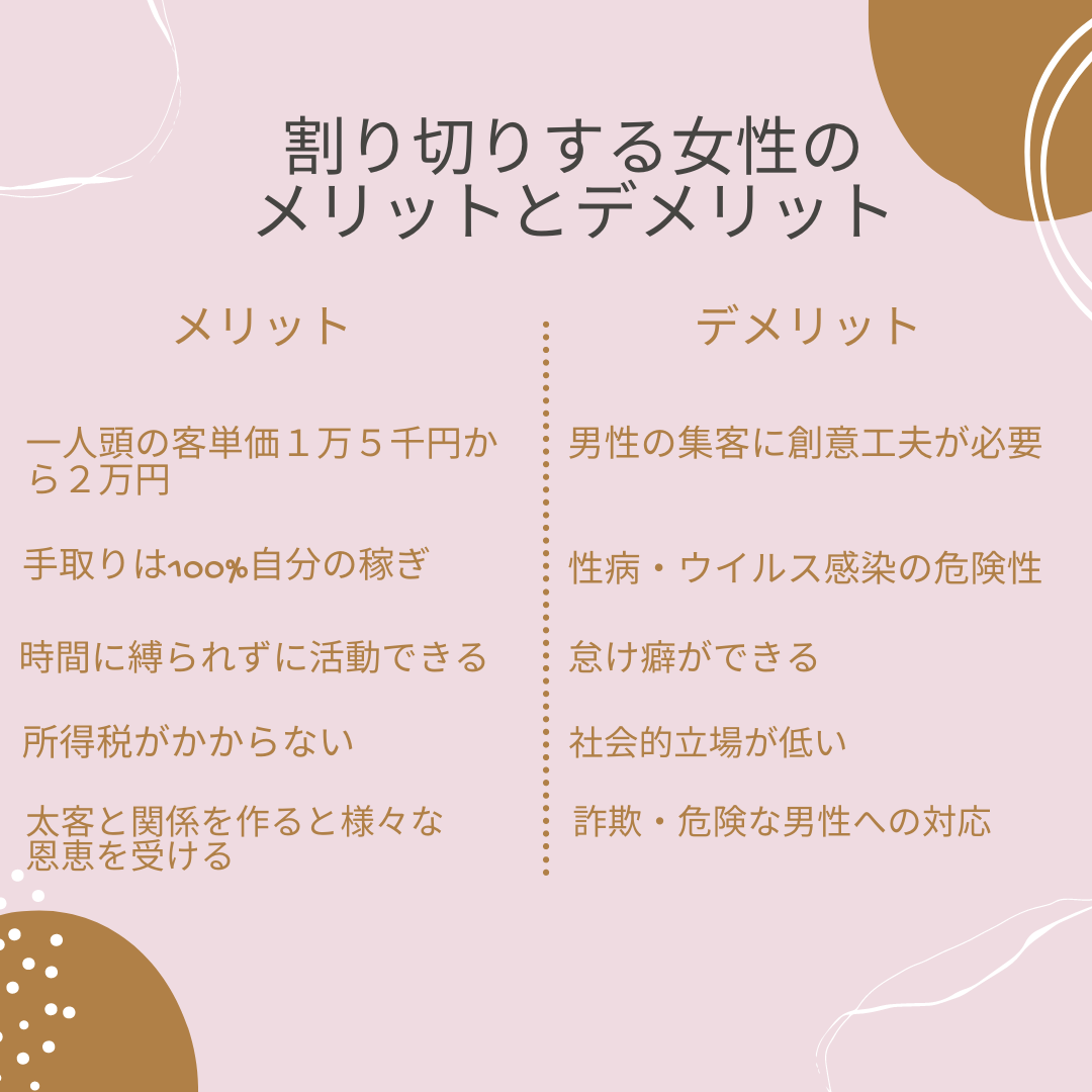 割り切り女性のメリット